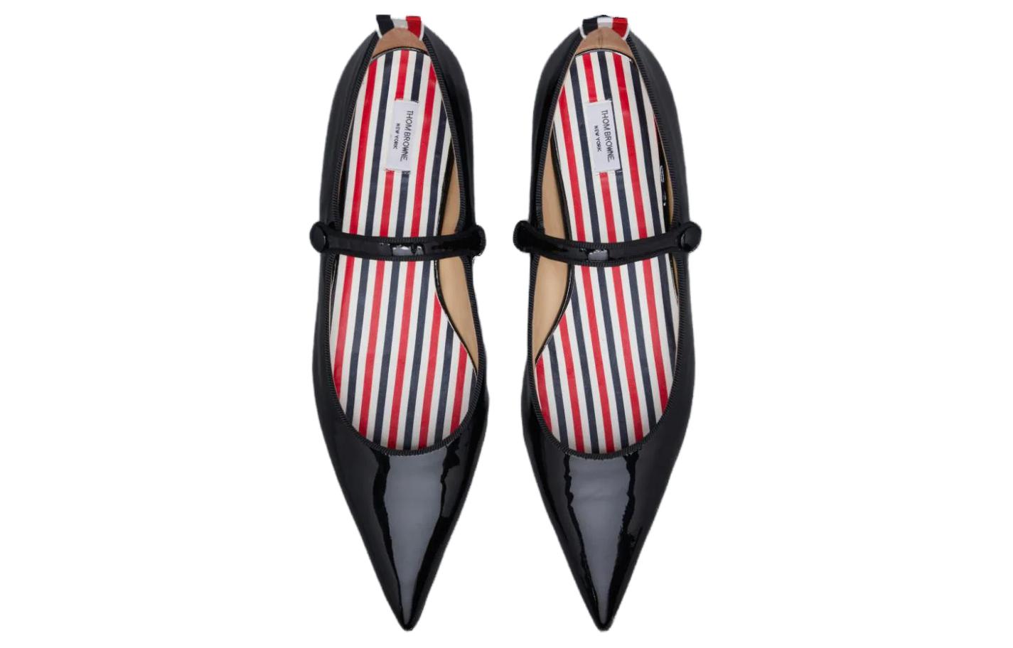 (W) Thom Browne Fashion Slip-On Sneaker 'Black Patent Leather' 圖 4