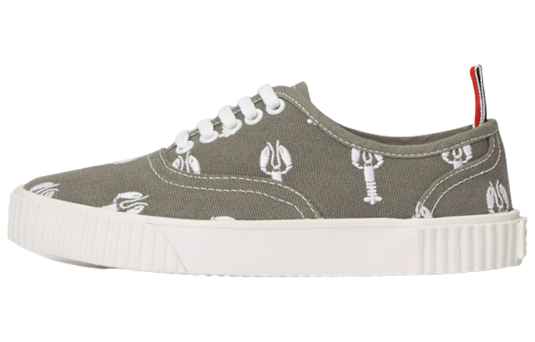 (W) Thom Browne Fashion Sneaker 'Green Embroidery'