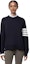 Sizing (W) Thom Browne Four-Bar Pullover Sweater Biru Navy. FKA280A-Y1014-415