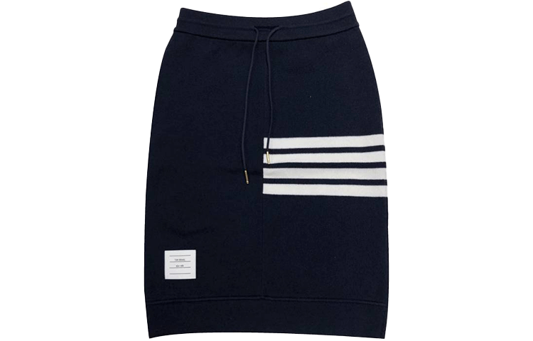 Order (W) Falda Midi Thom Browne con Estampado de Cuatro Rayas. FJK044A-07693-415