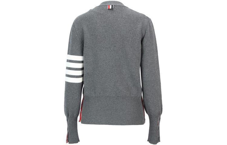 (Women) THOM BROWNE FW20 Grey V-neck Knit Sweater with Classic 4-Stripe. FKC207A-00219-035 圖 3