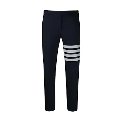 (Women) THOM BROWNE FW21 4-Bar Skinny Trousers Navy Blue. FTC025V-06146-415