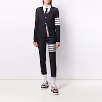 Lookbook (W) トムブラウン FW21 4バー スキニートラウザーズ ネイビーブルー. FTC025V-06146-415
