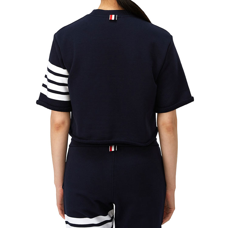 Details for (W) 汤姆布朗 FW21 四道杠条纹海军蓝圆领T恤 FJS027A-00535-415