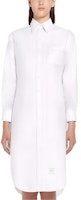(Women) THOM BROWNE FW21 White Long Sleeve Solid Stitch Shirt Dress FDS001I-06177-100 (Women) THOM BROWNE FW21 White Long Sleeve Solid Stitch Shirt Dress FDS001I-06177-100