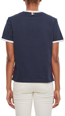 (W) Camiseta Thom Browne FW21 Asimétrica Cuello Redondo Azul Marino Verano. FJS075A-00042-415 Shop (W) Camiseta Thom Browne FW21 Asimétrica Cuello Redondo Azul Marino Verano. FJS075A-00042-415