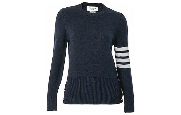 Order (W) トムブラウン FW21 ブラック ウール プルオーバー セーター フォーストライプス FKA239A-00014-415