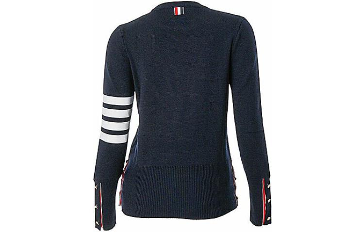 Lookbook (W) トムブラウン FW21 ブラック ウール プルオーバー セーター フォーストライプス FKA239A-00014-415