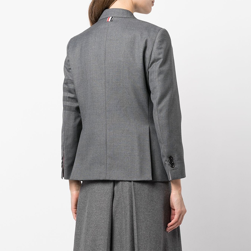 (Women) THOM BROWNE FW21 Four-Stripe Grey Solid Suit Blazer. FBC637A-04346-035 圖 6