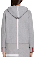 Lookbook (W) Thom Browne FW21 灰色後背中間條紋拉鍊連帽外套 FJT051A-03377-055