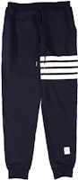 (Women) Thom Browne FW21 Navy Classic 4-Bar Joggers, Back to School Edition FJQ001A-00535-415 (Women) Thom Browne FW21 Navy Classic 4-Bar Joggers, Back to School Edition FJQ001A-00535-415