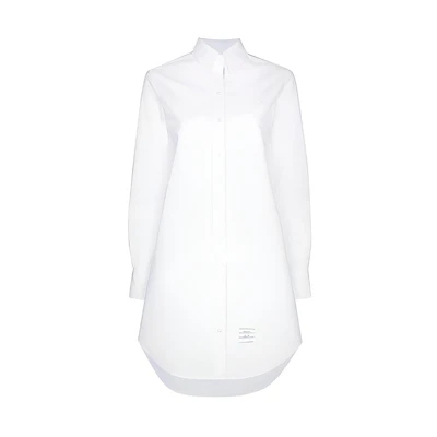(Women) Thom Browne FW21 Solid White Shirt White FDS002E-06177-100