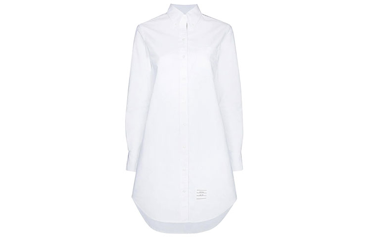 (Women) Thom Browne FW21 Solid White Shirt White FDS002E-06177-100 圖 2