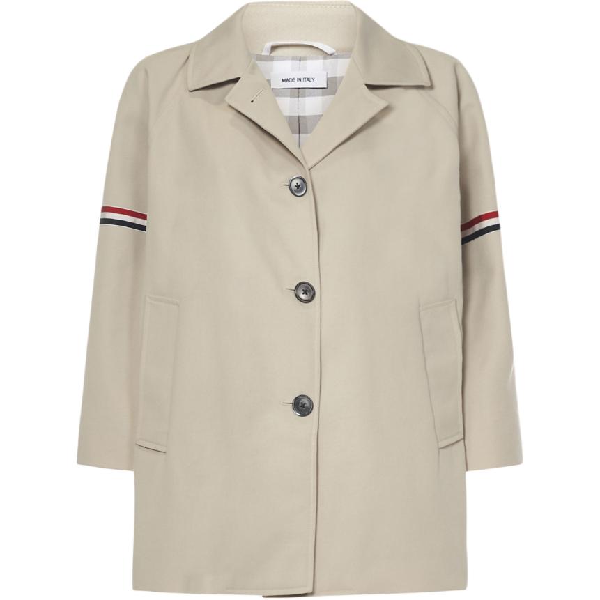 (Women) Thom Browne FW21 Striped Pattern Collared Jacket Women FOC704O-06111-250