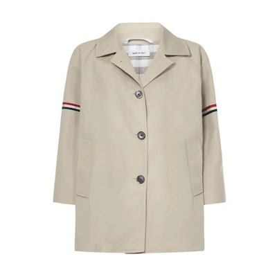 (Women) Thom Browne FW21 Striped Pattern Collared Jacket Women FOC704O-06111-250