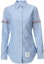 Buy (W) Camisa Azul Thom Browne FW22 con Banda RWB en la Manga. FLL019E-06177-480