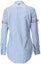 Lookbook (W) Camisa Azul Thom Browne FW22 con Banda RWB en la Manga. FLL019E-06177-480