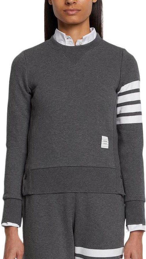 women-thom-browne-fw-22-classic-4-bar-grey-crewneck-sweatshirt-dark-grey-fjt-002-a-00535-025