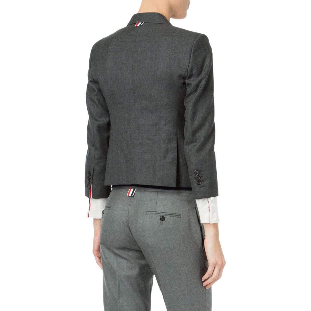 (Women) THOM BROWNE FW22  Grey Single-Breasted Long-Sleeve Blazer Jacket FBC010A-00626-025 圖 4