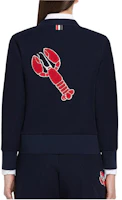 Details for (Women) THOM BROWNE FW22 Navy Blue V-Neck Button Knit Cardigan. FJT221-EJ000-3415