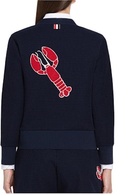 (W) 톰브라운 FW22 네이비 블루 브이넥 버튼 니트 가디건. FJT221-EJ000-3415 Details for (W) 톰브라운 FW22 네이비 블루 브이넥 버튼 니트 가디건. FJT221-EJ000-3415