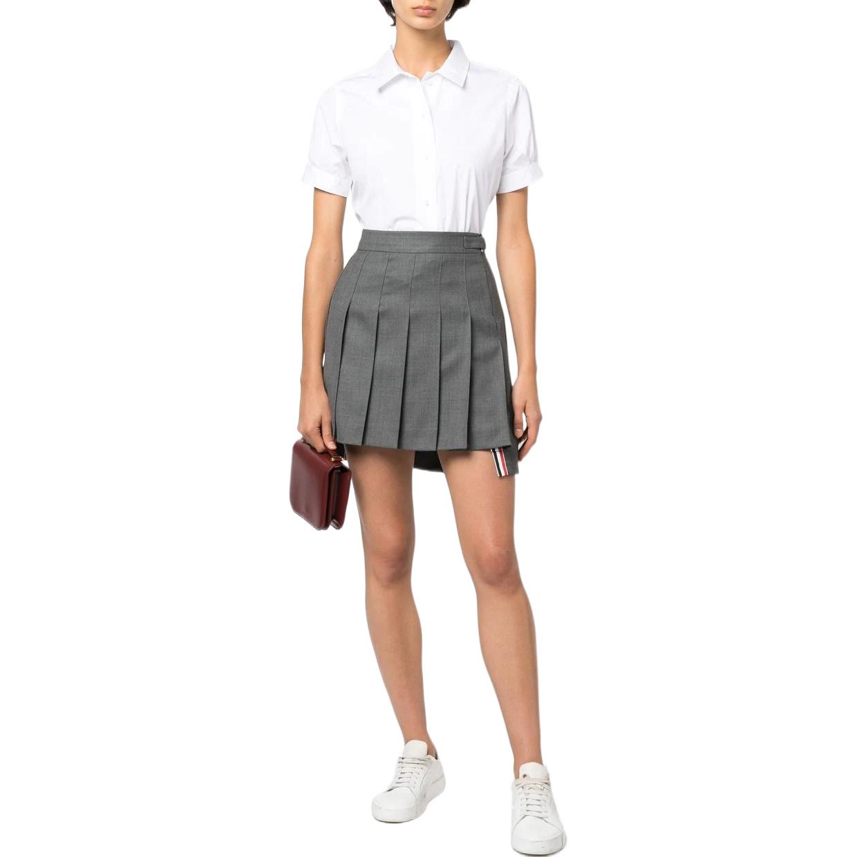 Lookbook (W) Thom Browne 2022秋冬短袖单排扣白衬衫 FLL138A-03113-100