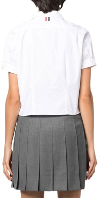 (W) Thom Browne 2022秋冬短袖单排扣白衬衫 FLL138A-03113-100 Shop (W) Thom Browne 2022秋冬短袖单排扣白衬衫 FLL138A-03113-100