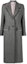 Buy (Women) THOM BROWNE FW22 Single-Breasted Frayed Edge Overcoat Grey. FOC320W05385-035