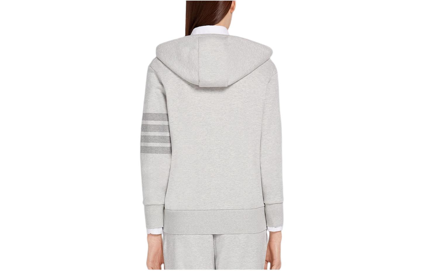 Lookbook (W) 톰브라운 FW22 그레이 스트라이프 지퍼 후디 FJT174A-06910-065