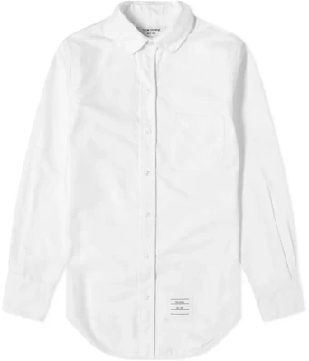 (W) 톰브라운 FW22 화이트 솔리드 싱글브레스티드 긴소매 셔츠 FLL019B-03634-100 Buy (W) 톰브라운 FW22 화이트 솔리드 싱글브레스티드 긴소매 셔츠 FLL019B-03634-100