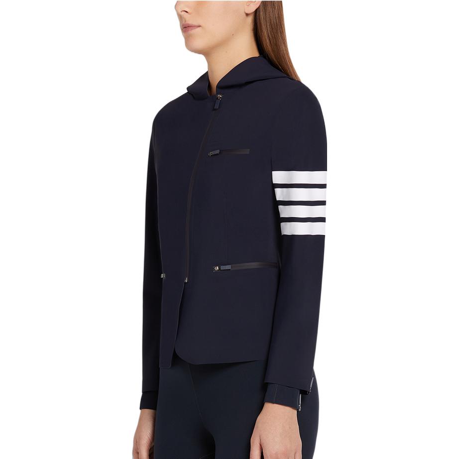 Purchase (W) Thom Browne 2022秋冬对比条纹印花拉链夹克 黑色 FJA004A-06775-461