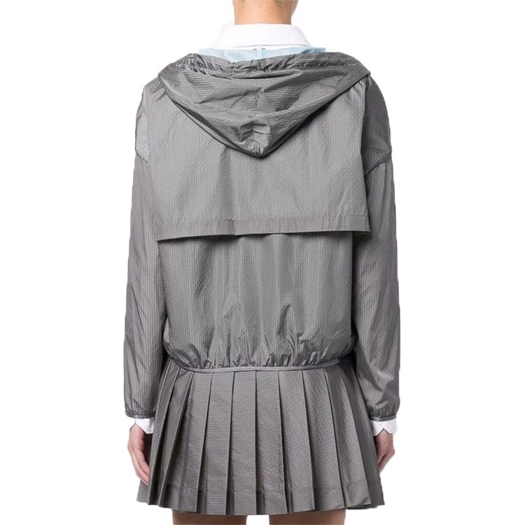 Shop (W) Sudadera Chaqueta Gris Thom Browne FW22 Oversize con Cierre. FJT242A-F0138-035