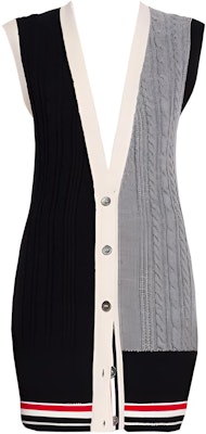 (Women) THOM BROWNE FW22 Striped Knit Button Sleeveless Vest Black FKV155F-Y1024-415 Buy (Women) THOM BROWNE FW22 Striped Knit Button Sleeveless Vest Black FKV155F-Y1024-415