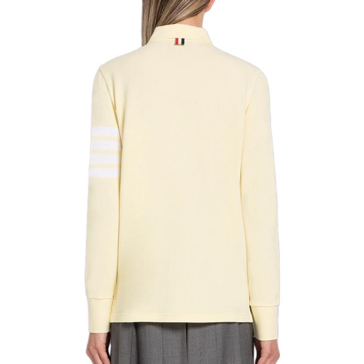 (Women) Thom Browne FW23  Classic Four-Stripe Cotton Long Sleeve Polo Shirt. FJP053G-07976 圖 13
