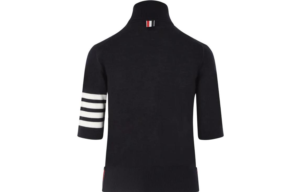 Lookbook (W) Thom Browne 2023秋冬海军蓝条纹高领毛衣. FKA434AY1014415