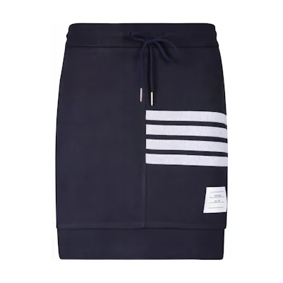 (Women) Thom Browne FW23 Reversible Knit Short Skirt - Casual Cotton Design. FJK097A-07545-415