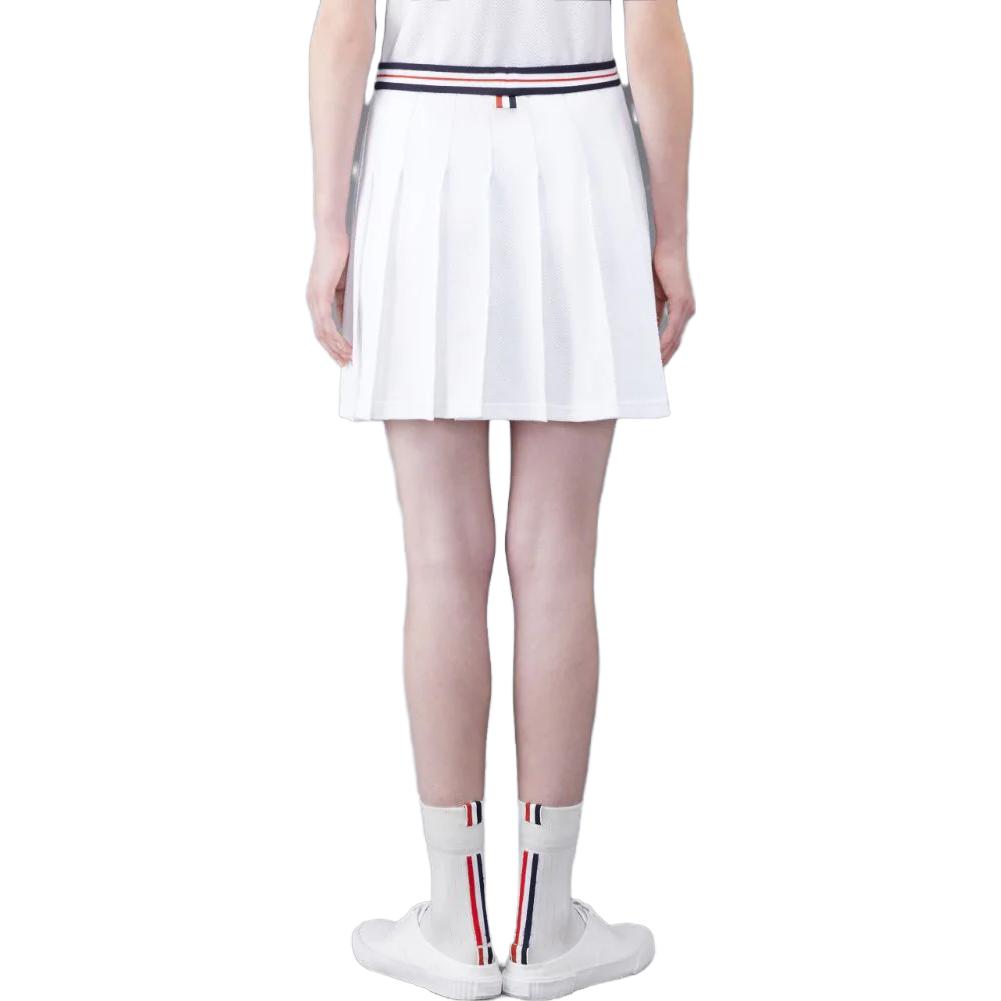 Shop (W) Falda Corta Ajustada Thom Browne FW23 con Raya Sólida. FJK098A-J0082-100