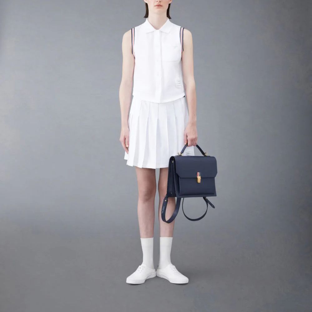 Details for (W) Falda Corta Ajustada Thom Browne FW23 con Raya Sólida. FJK098A-J0082-100