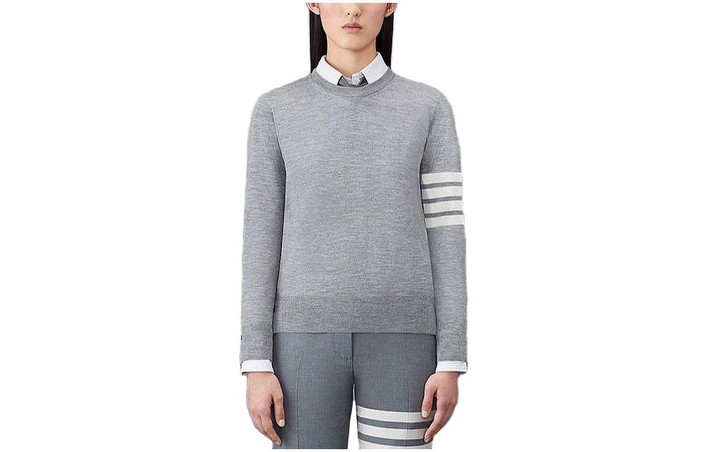 (Women) THOM BROWNE FW23  Wool Pullover Sweater with Four Stripes. FKA280AY1014 圖 2