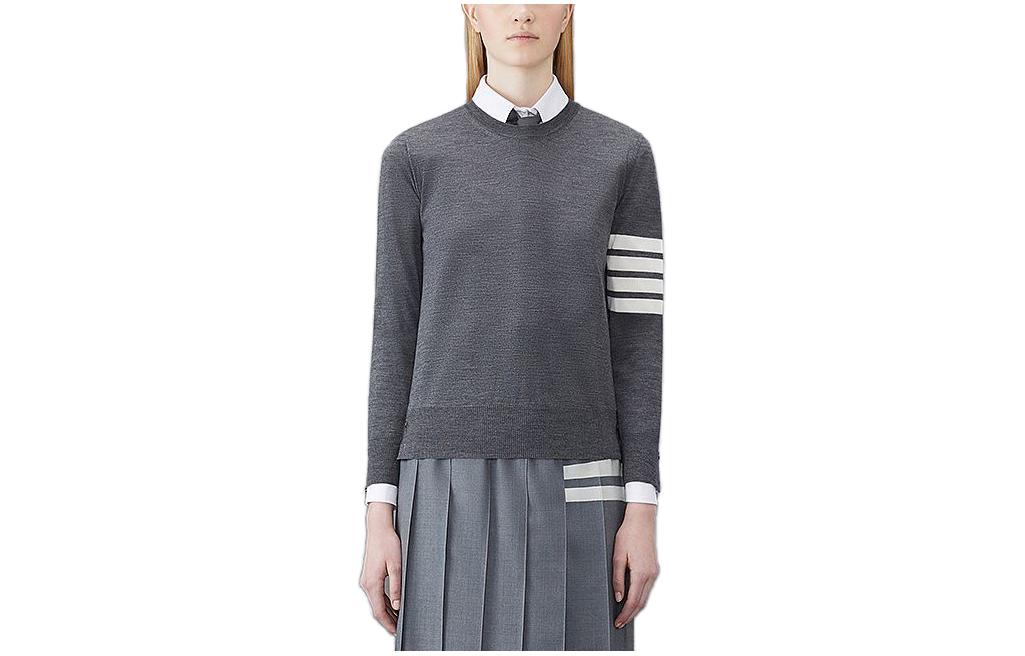 (Women) THOM BROWNE FW23  Wool Pullover Sweater with Four Stripes. FKA280AY1014 圖 5