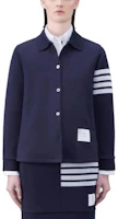 Purchase (Women) Thom Browne FW23 Pre-Fall Single-Breasted Striped Blazer. FJT274A-07545-415