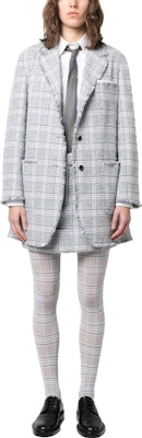 (W) Thom Browne FW23 Pre-Fall Kemeja Putih Lengan Panjang Fit dengan Garis. FLL030A-03634-100 Lookbook (W) Thom Browne FW23 Pre-Fall Kemeja Putih Lengan Panjang Fit dengan Garis. FLL030A-03634-100