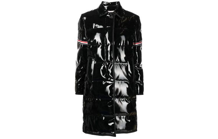 Order (W) 톰 브라운 글로시 롱 다운 코트 윈터 블랙 FOD064Z-04899-001