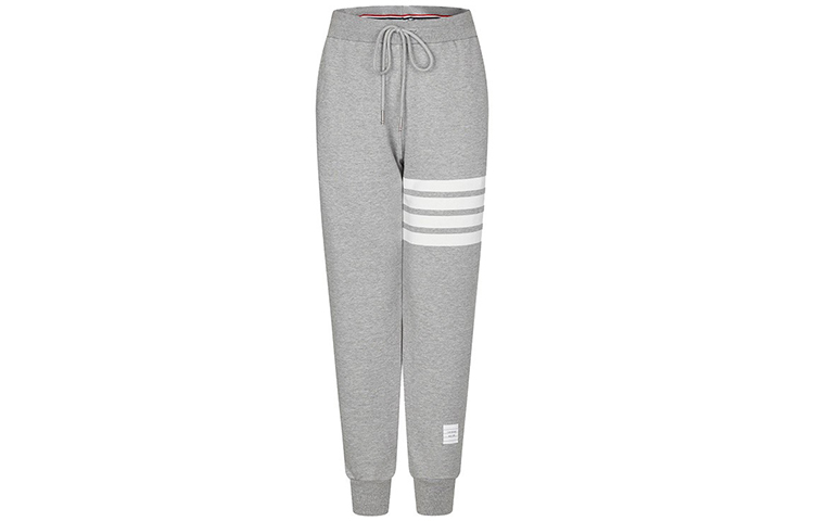 Order (W) Celana Jogger Thom Browne Abu-Abu, 4-Stripes, Koleksi FW21 FJQ001A-00535-055