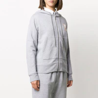 Purchase (W) Thom Browne 灰色標誌拉鍊連帽運動外套 FJT167A-06931-065