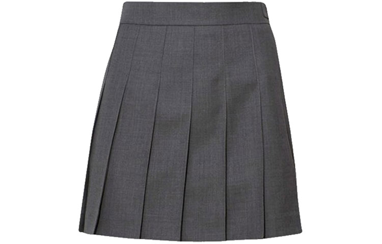 Order (W) Falda Plisada de Lana Gris Thom Browne - Estilo Preppy Verano Regreso a Clases. FGC402V-00626-035