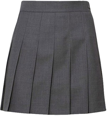 (W) Falda Plisada de Lana Gris Thom Browne - Estilo Preppy Verano Regreso a Clases. FGC402V-00626-035 Order (W) Falda Plisada de Lana Gris Thom Browne - Estilo Preppy Verano Regreso a Clases. FGC402V-00626-035