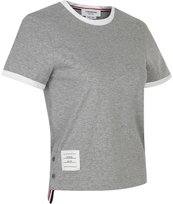 (W) 톰브라운 그레이 크루넥 티셔츠 화이트 트림 FJS075A-00042-055 Shop (W) 톰브라운 그레이 크루넥 티셔츠 화이트 트림 FJS075A-00042-055