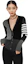 Purchase (Women) THOM BROWNE Grey Logo Print V-Neck Colorblock Cashmere Cardigan. FKC001-F0001-1982