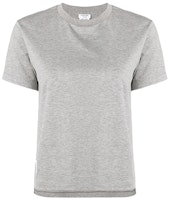 (Women) Thom Browne Grey Solid Crew Neck Casual Tee - Gift Idea FJS036A-05398-055 (Women) Thom Browne Grey Solid Crew Neck Casual Tee - Gift Idea FJS036A-05398-055